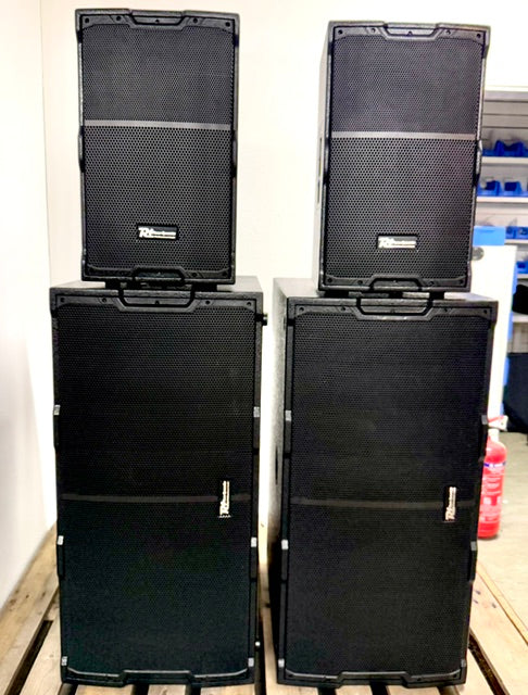 Power Dynamics PDY PA Pakke med 4 x 18" sub