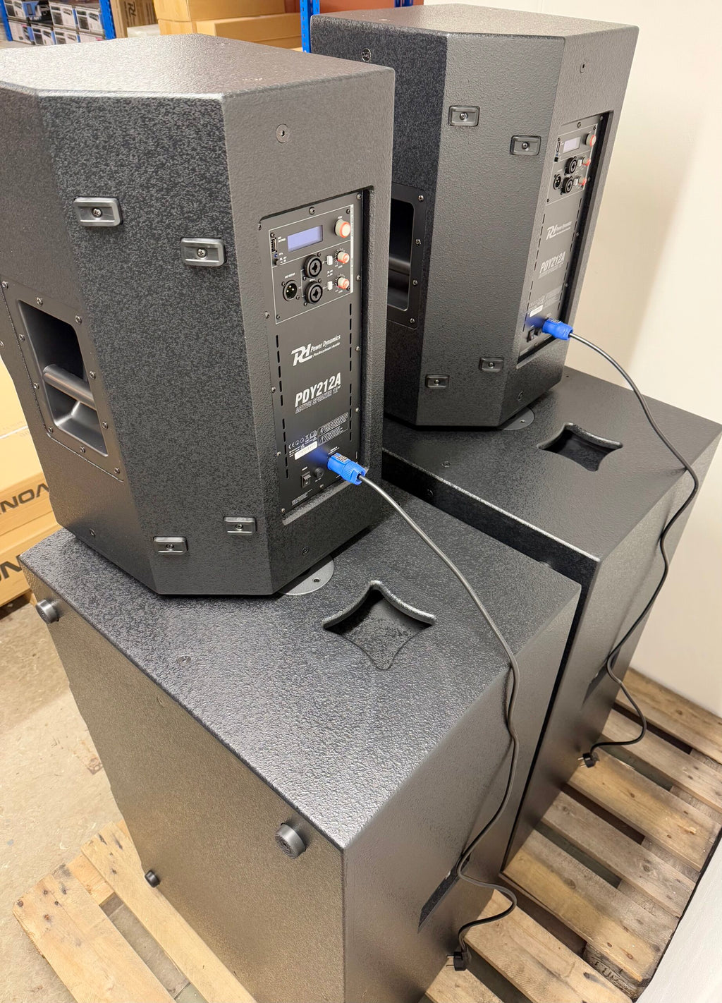 Power Dynamics PDY PA Pakke med 4 x 18" sub