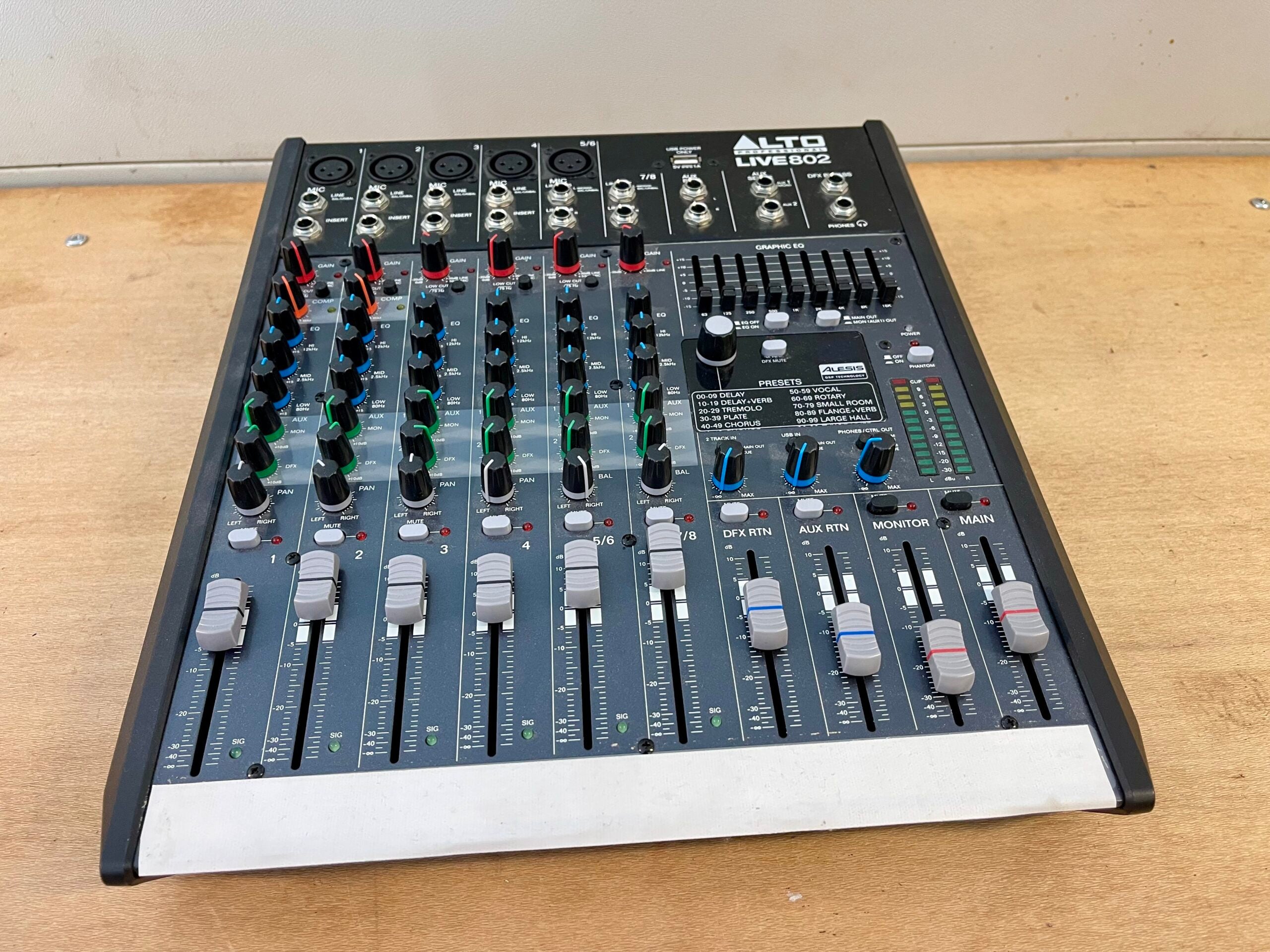 Utleie - Mikser med 8 kanaler