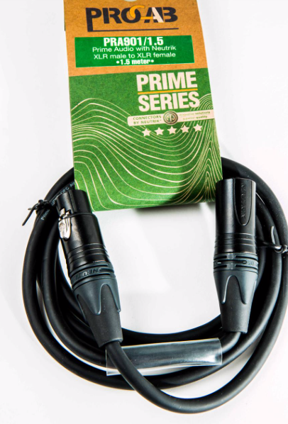 Procab PRA901, mikrofonkabel, 01,5m