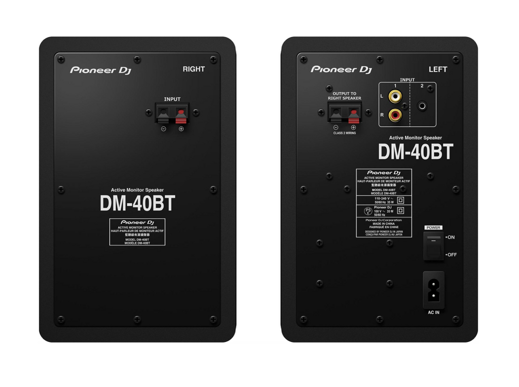 Pioneer DJ DM-40 BT Sort