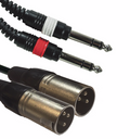 Accu Cable 2 x xlr han til 2 x jack stereo 03 m.