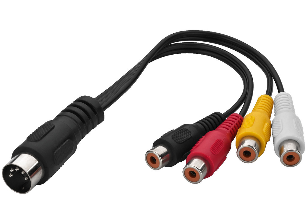 Monacor ACA-15/1 DIN han til phono/video/audio