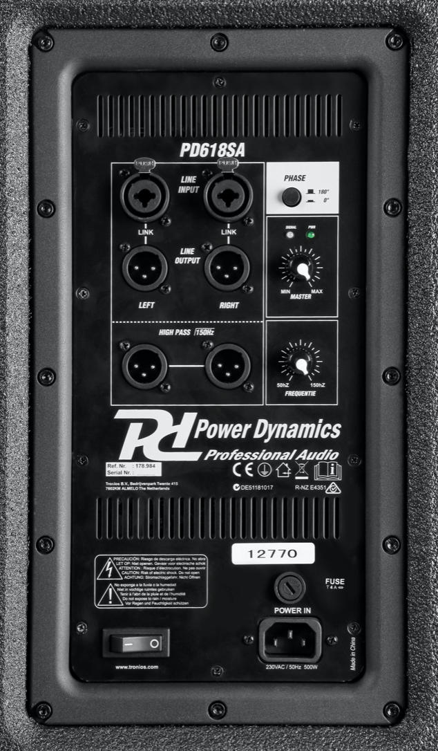 Power Dynamics PD618SA Aktiv subwoofer 18"