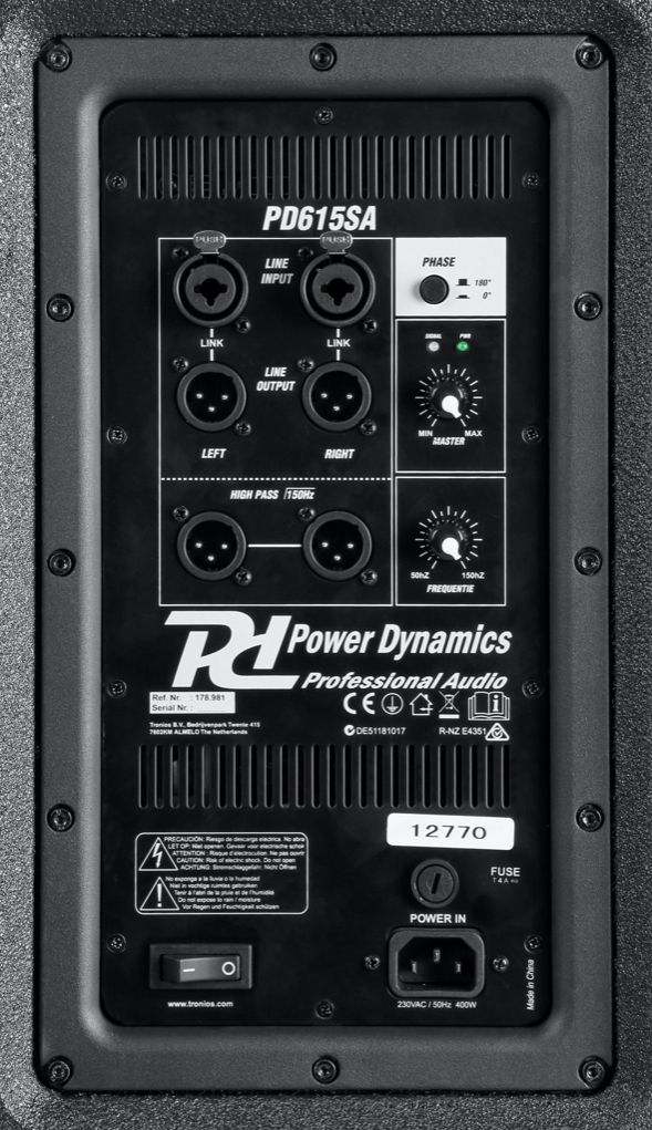 Power Dynamics PD615SA Aktiv subwoofer 15"
