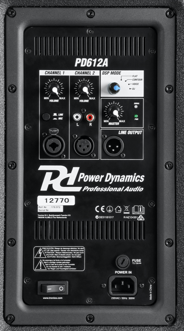 Power Dynamics PD612A Aktiv høyttaler 12"