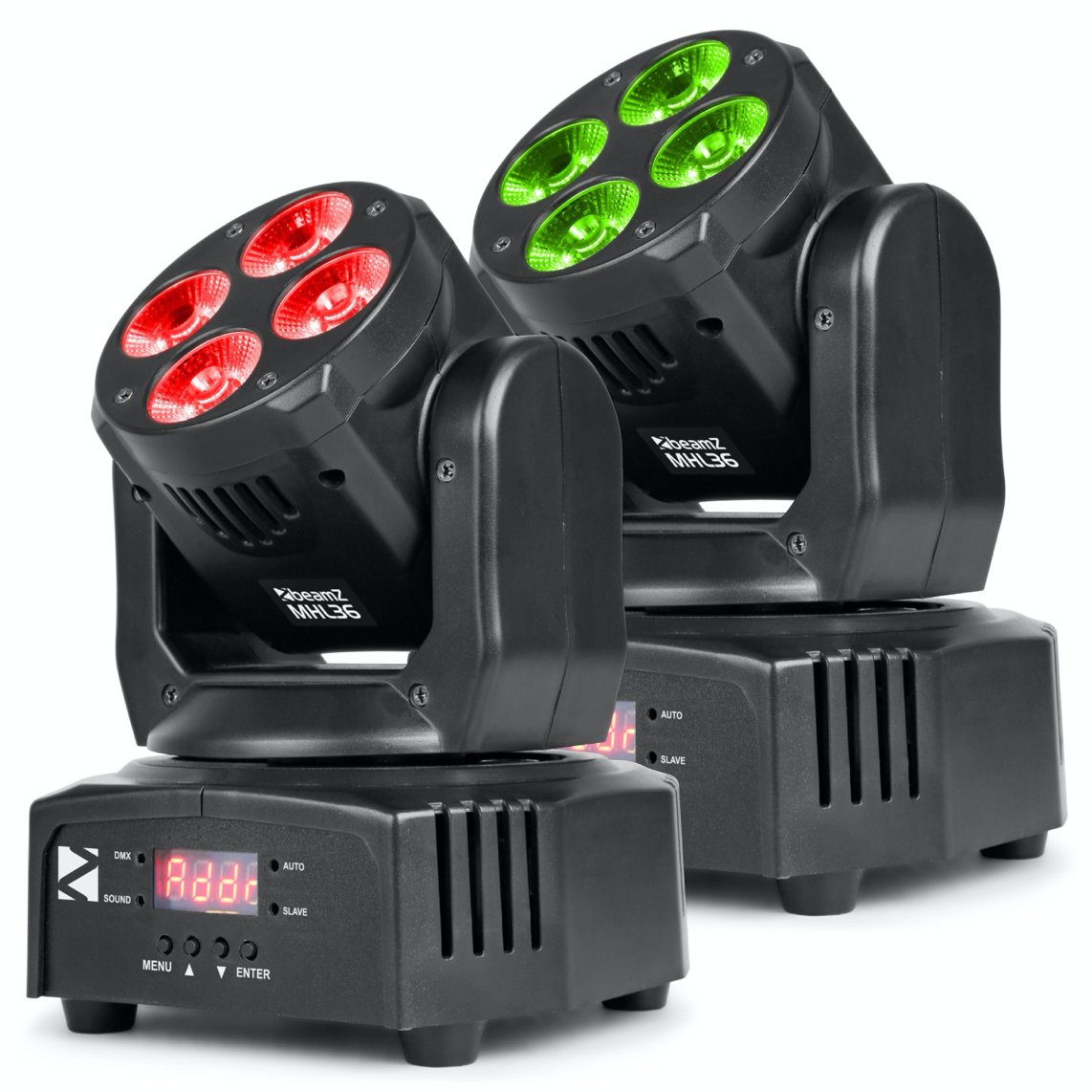 Beamz MHL36 MOVING HEAD Pakke