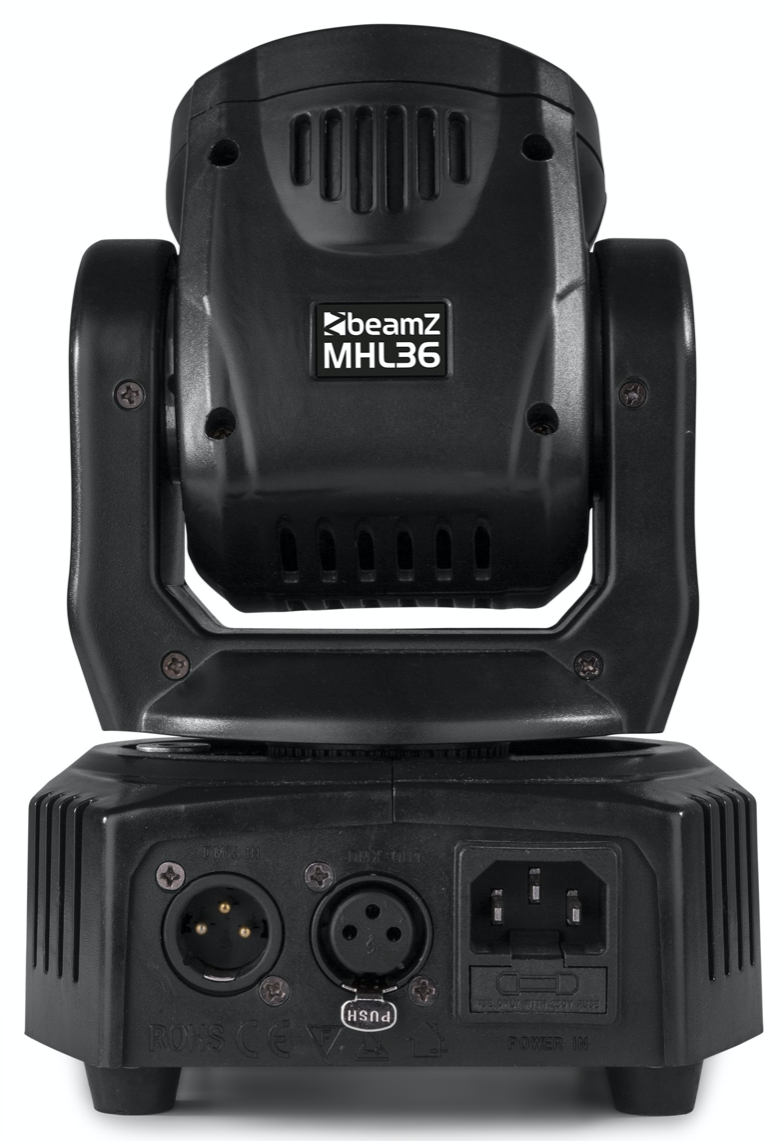 Beamz MHL36 MOVING HEAD Pakke
