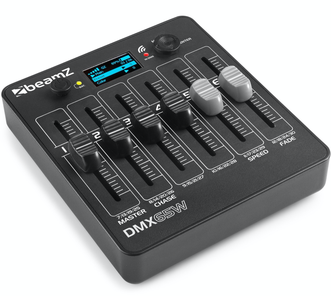 Beamz DMX 65W Lysmikser med trådløs DMX