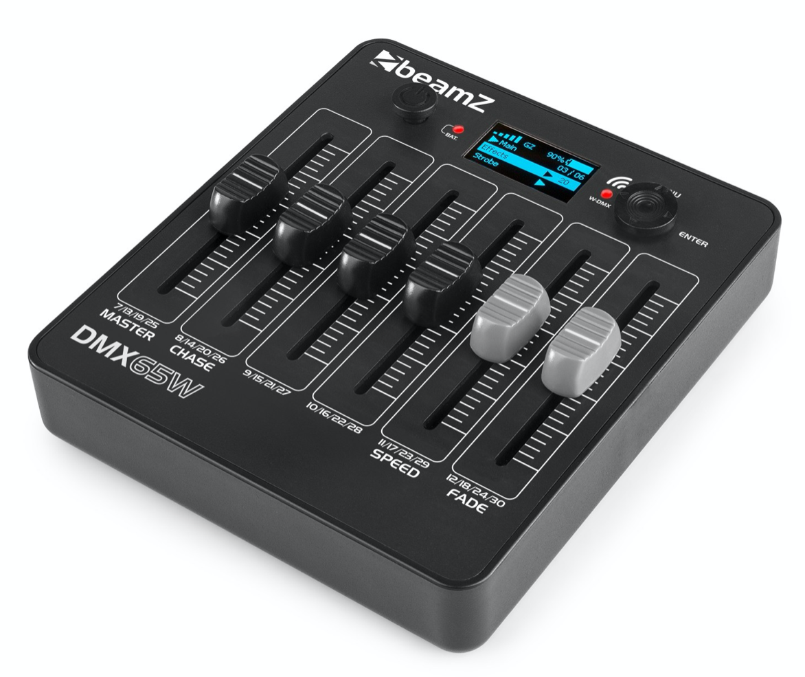 Beamz DMX 65W Lysmikser med trådløs DMX