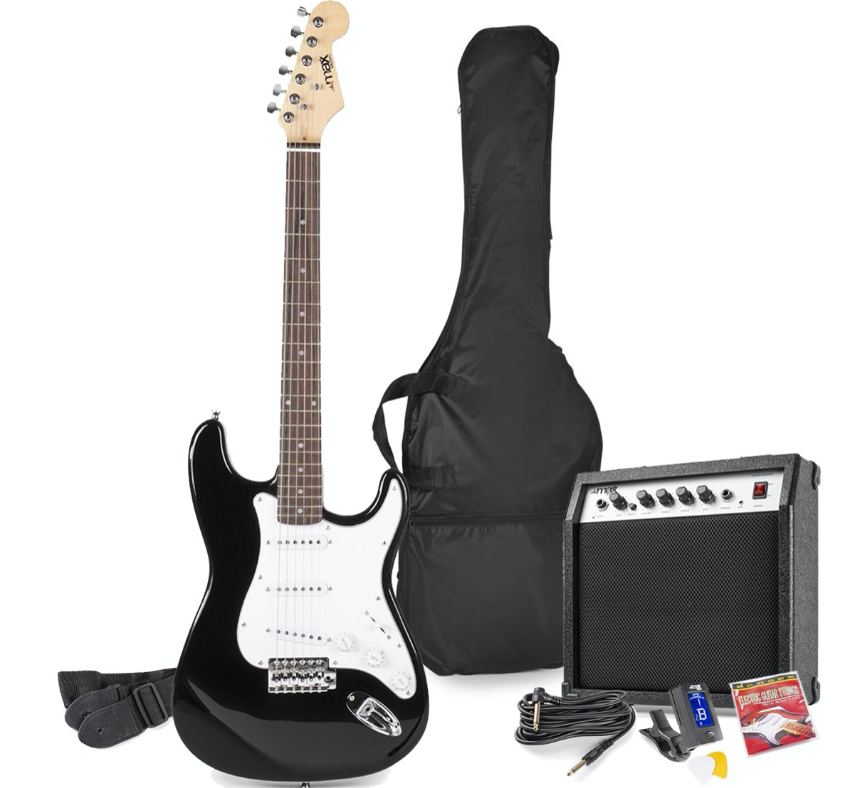 Max GIGKIT El-gitar Pakke Black
