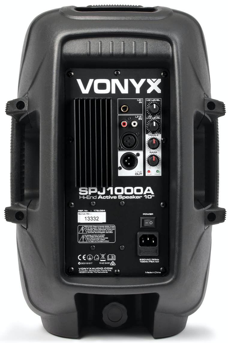 Vonyx SPJ-1000A Aktiv 10" høyttaler