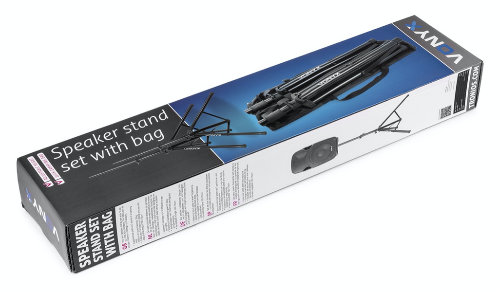 Vonyx LS01K Høyttalerstativ sett i bag