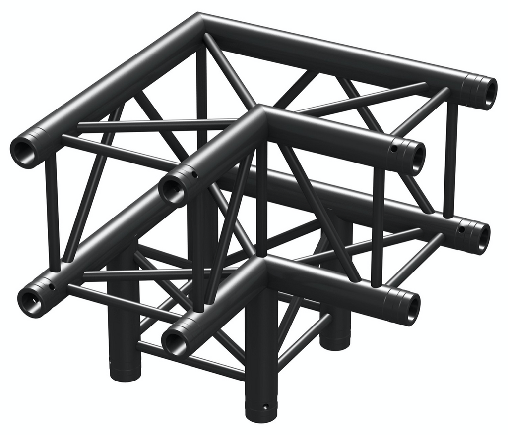 Beamz P30-C30 TRUSS 3-WAY CORNER 90º BLACK