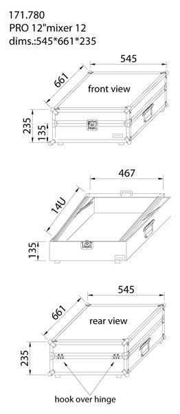 Power Dynamics PD-FU12 19" Mixer Case