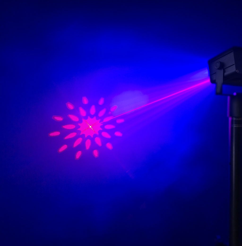 Beamz ATHENA Gobo laser med batteridrift