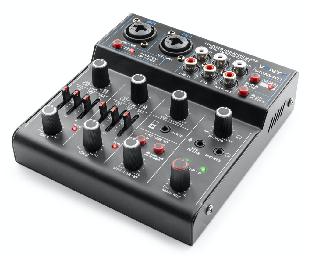 Vonyx VMM401 - 4 kanals mikser med usb
