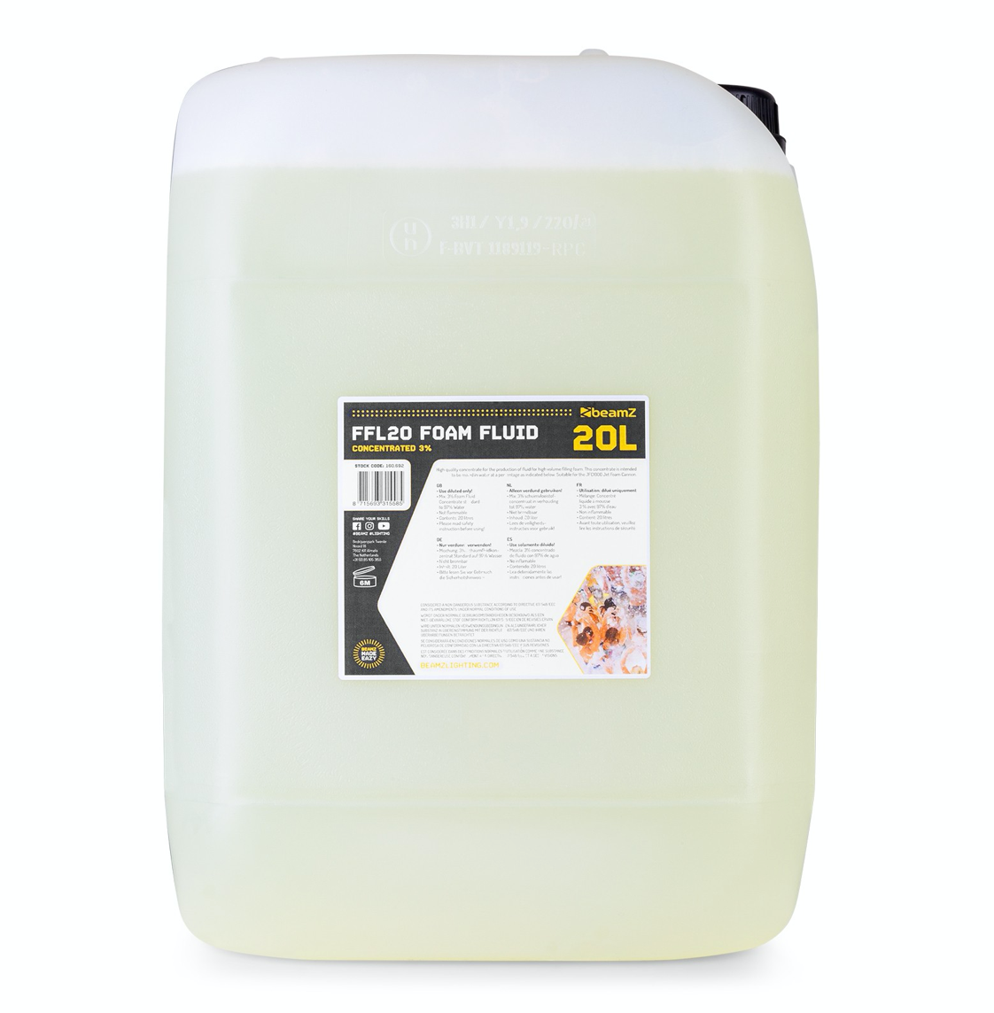 Beamz Skumvæske 20L Konsentrat