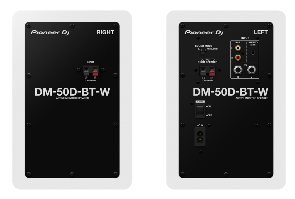 Pioneer DJ DM-50D BT Hvit