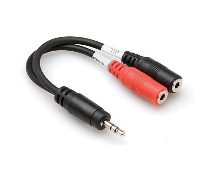 Hosa YMM261 minijack stereo han til 2 x minijack mono hun