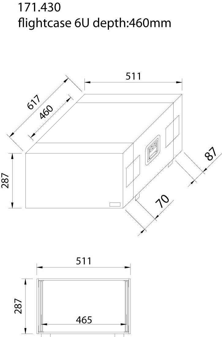 Power Dynamics Rackcase 6U