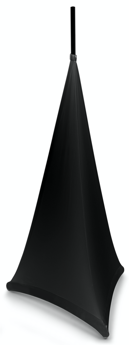 Beamz LSS12W Høyttalerstativtrekk Sort 120CM