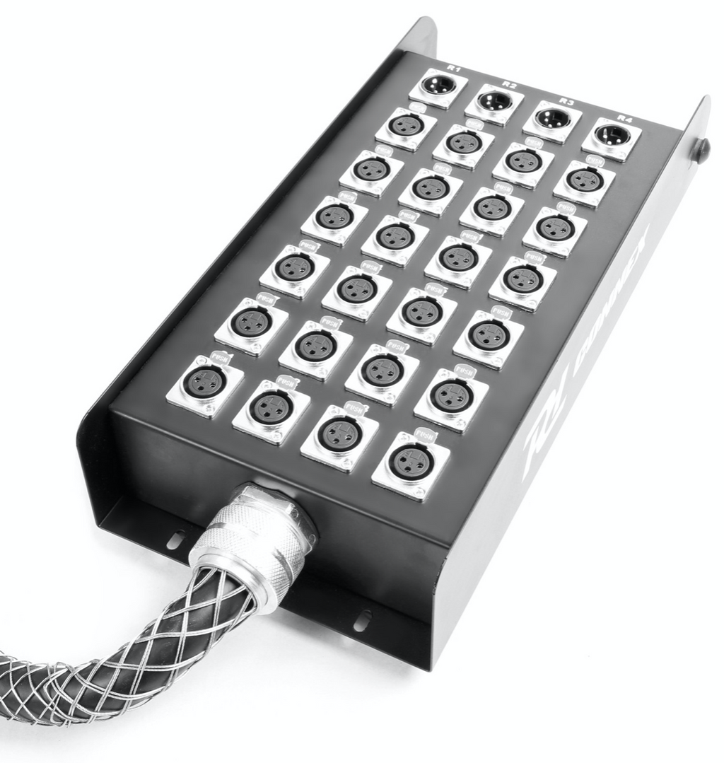 Power Dynamics CX166 Multikabel 24 inn/4 ut XLR 30 meter