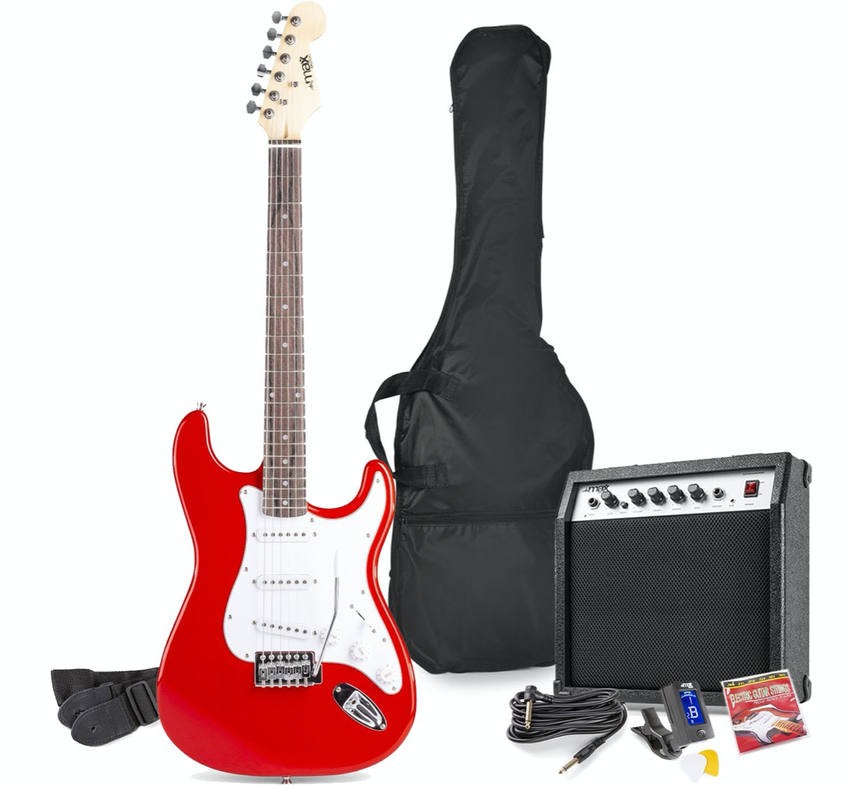 Max GIGKIT El-gitar Pakke Red