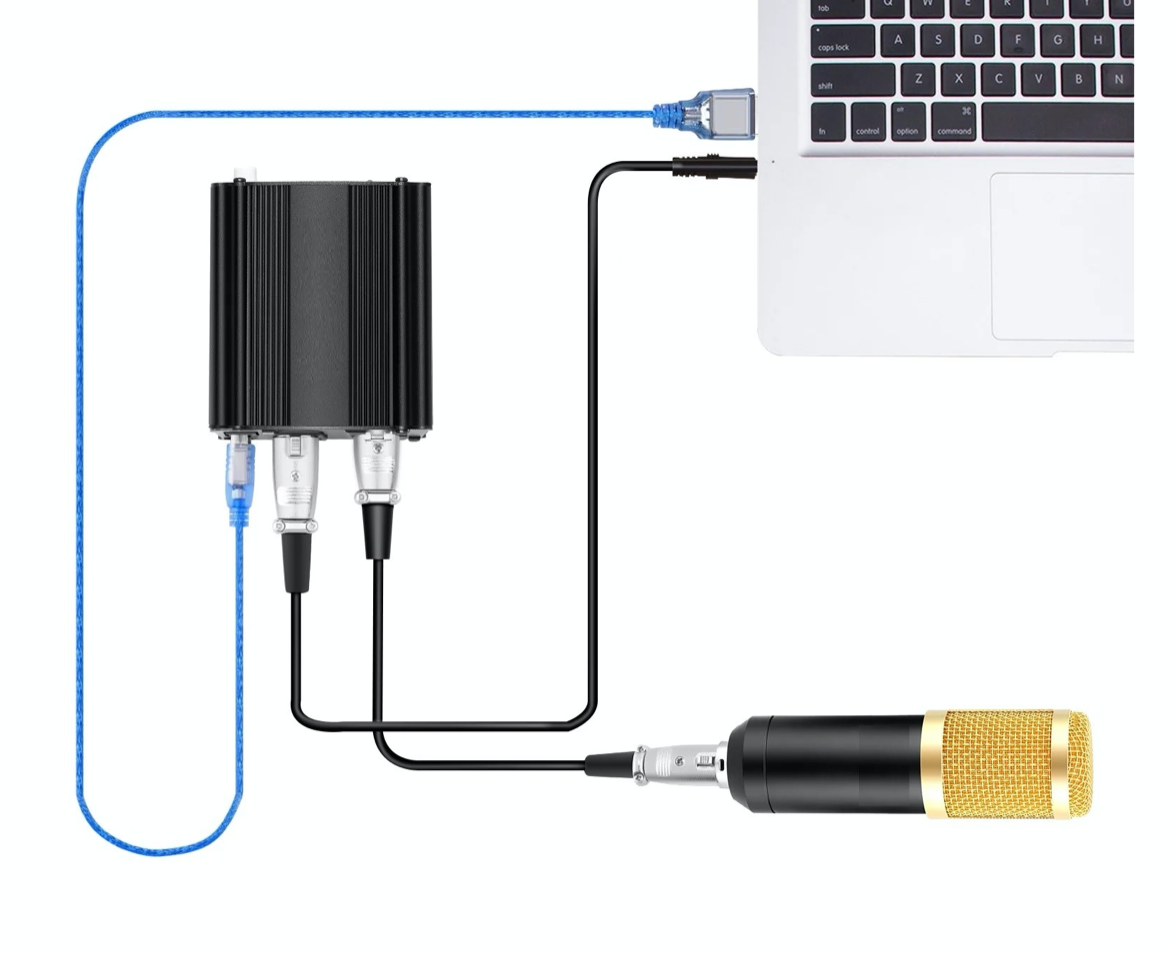 Vonyx VDX10 Phantom 48V strømforsyning
