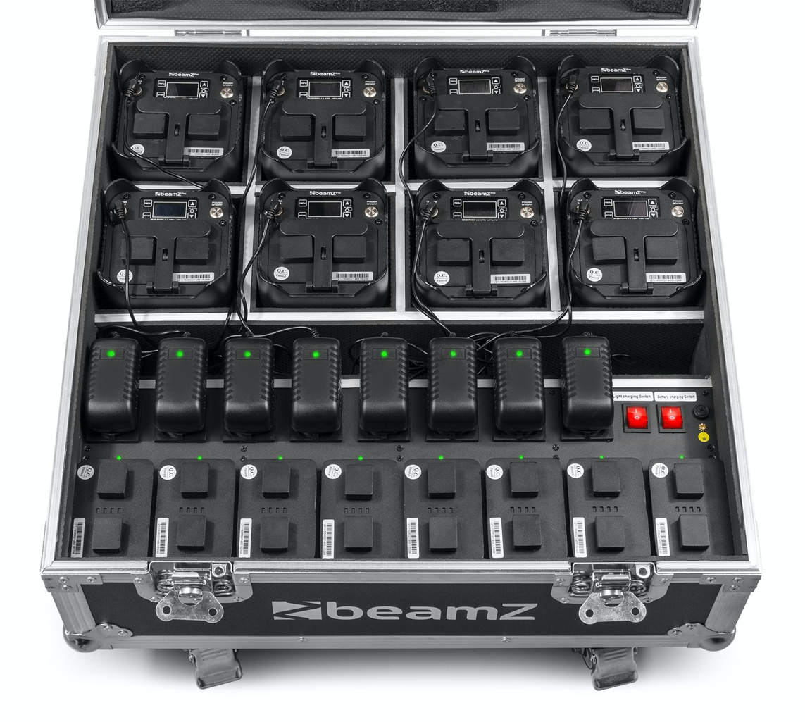 Beamz FCC10 Transportkasse for 8 x BBP54/BBP59