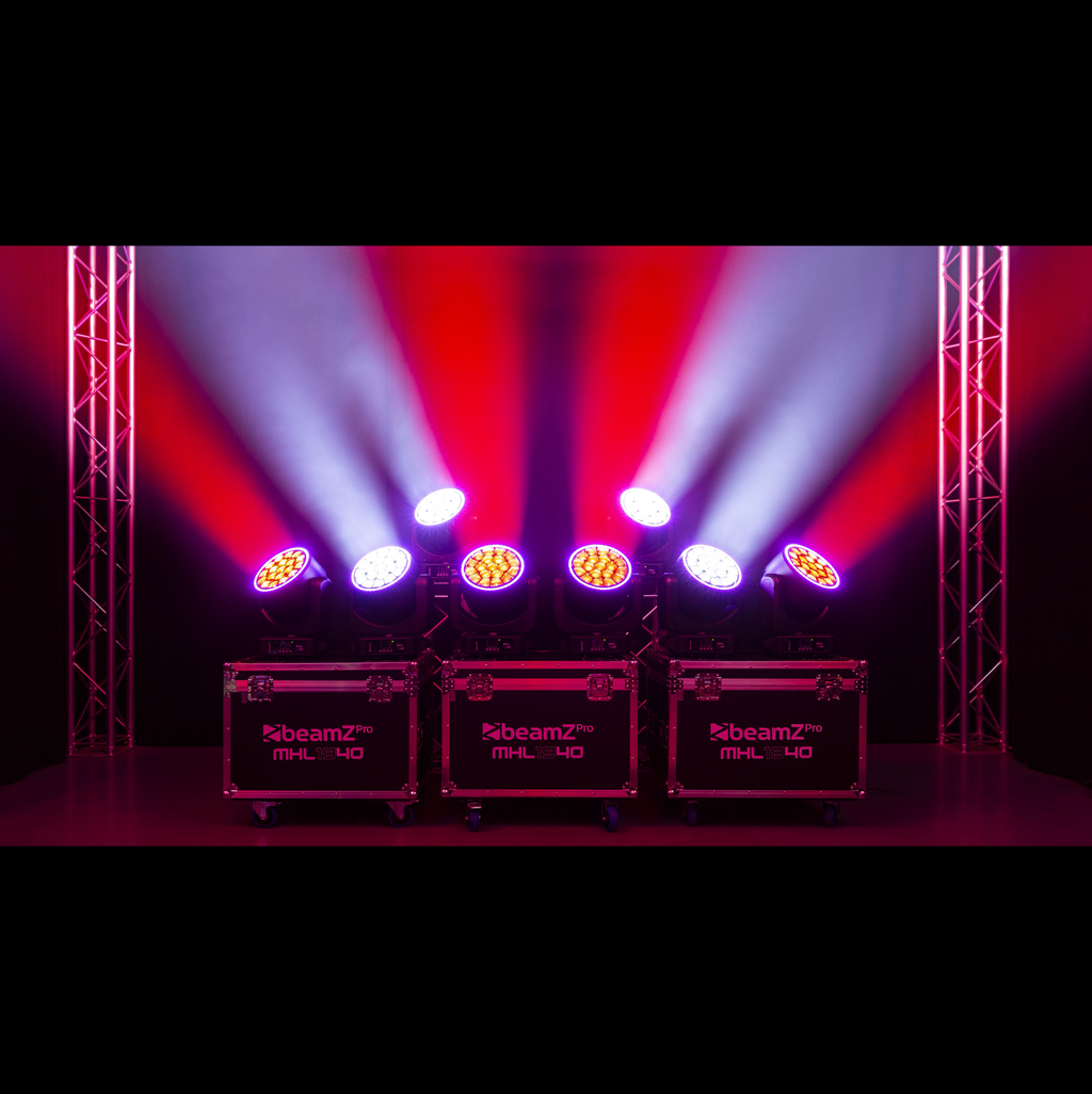 Beamz PRO MHL1940 Pakke med flightcase