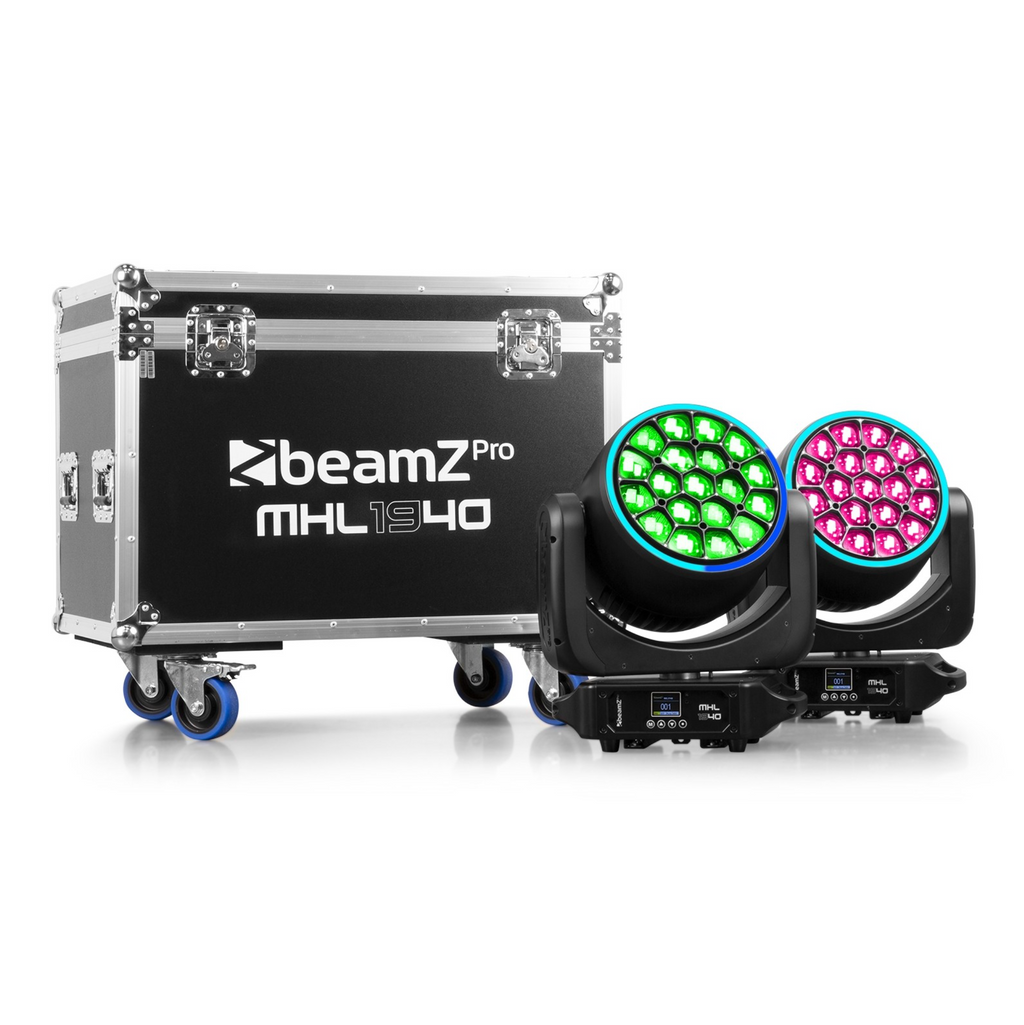 Beamz PRO MHL1940 Pakke med flightcase