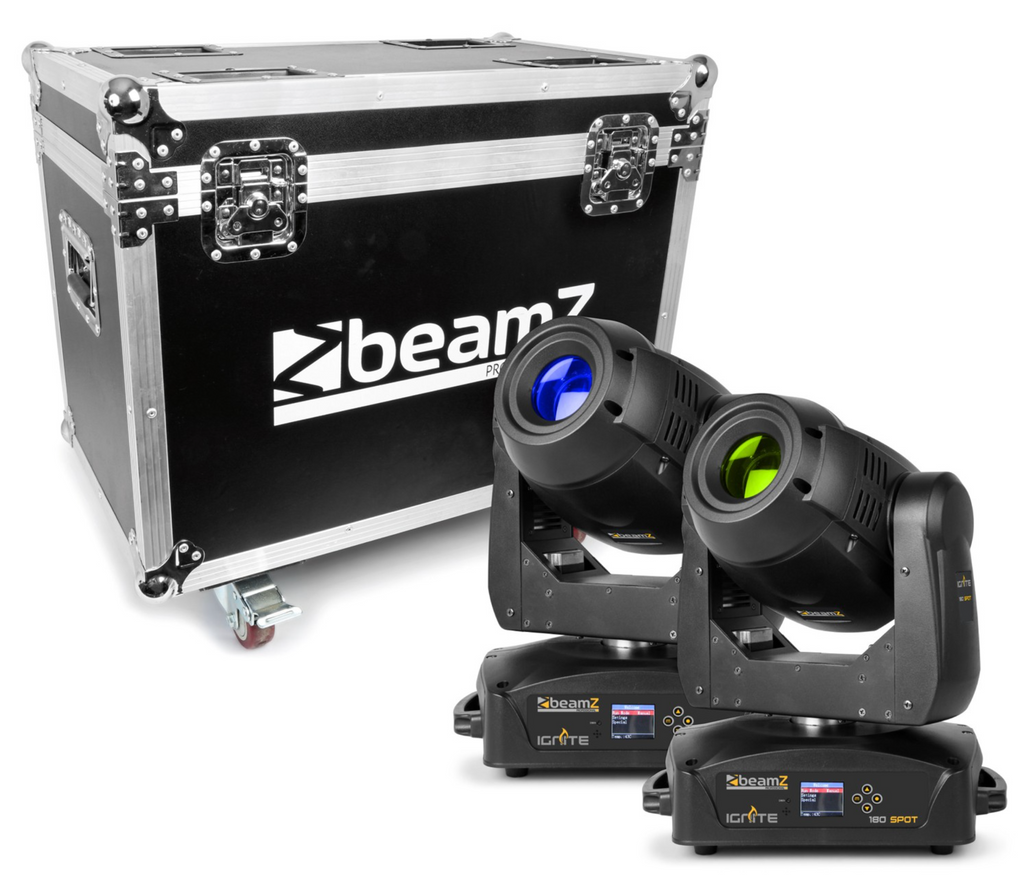 Beamz PRO IGNITE180S LED Spot Pakke med flightcase