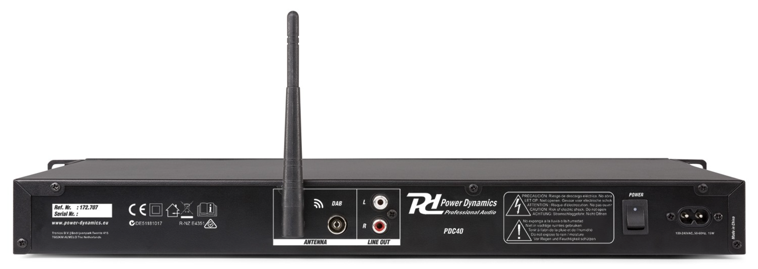 Power Dynamics PDC40 DAB+ TUNER FM/USB/BT