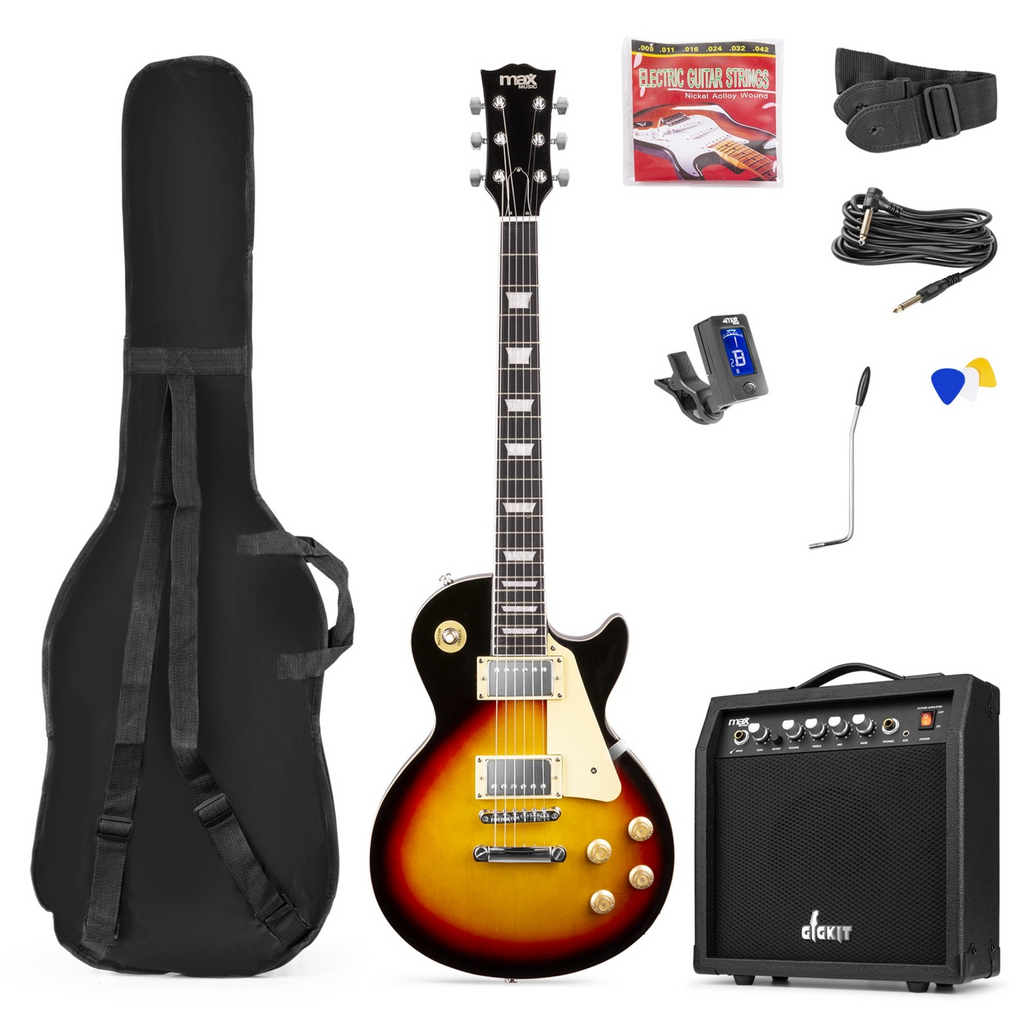 Max GIGKIT El-gitar pakke LP Sunburst