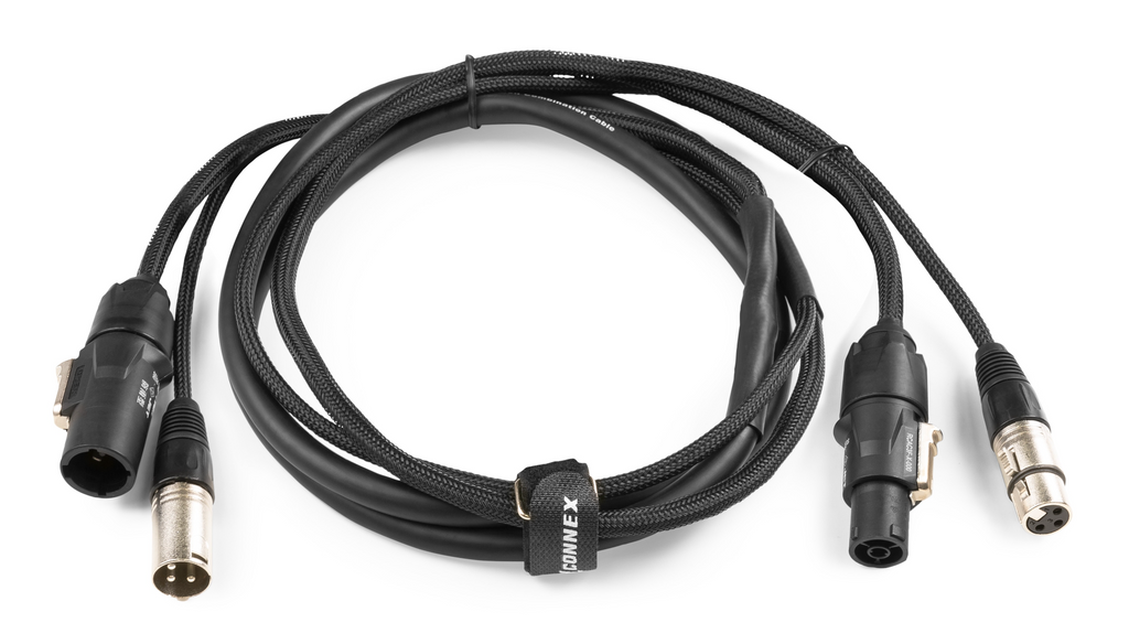 Power Dynamics CX07 Kombikabel Powercon - DMX 02M - IP65