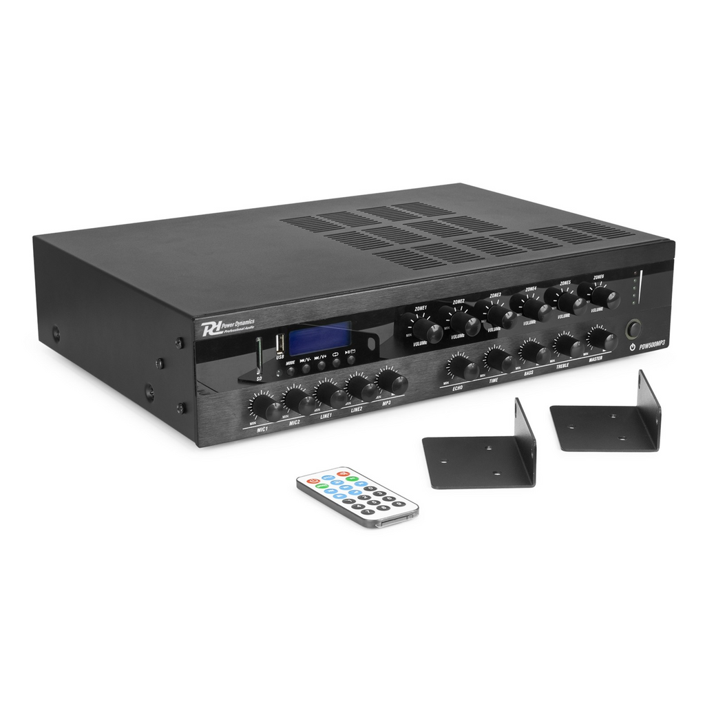 Power Dynamics PDW360 100V forsterker/5 kanaler/6 soner