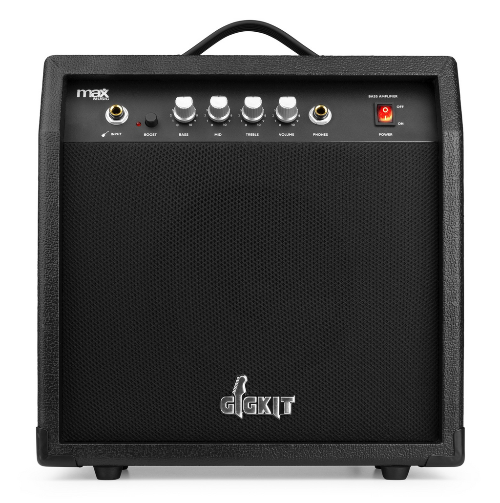 Max GIGKIT El-bassgitar Pakke Sort