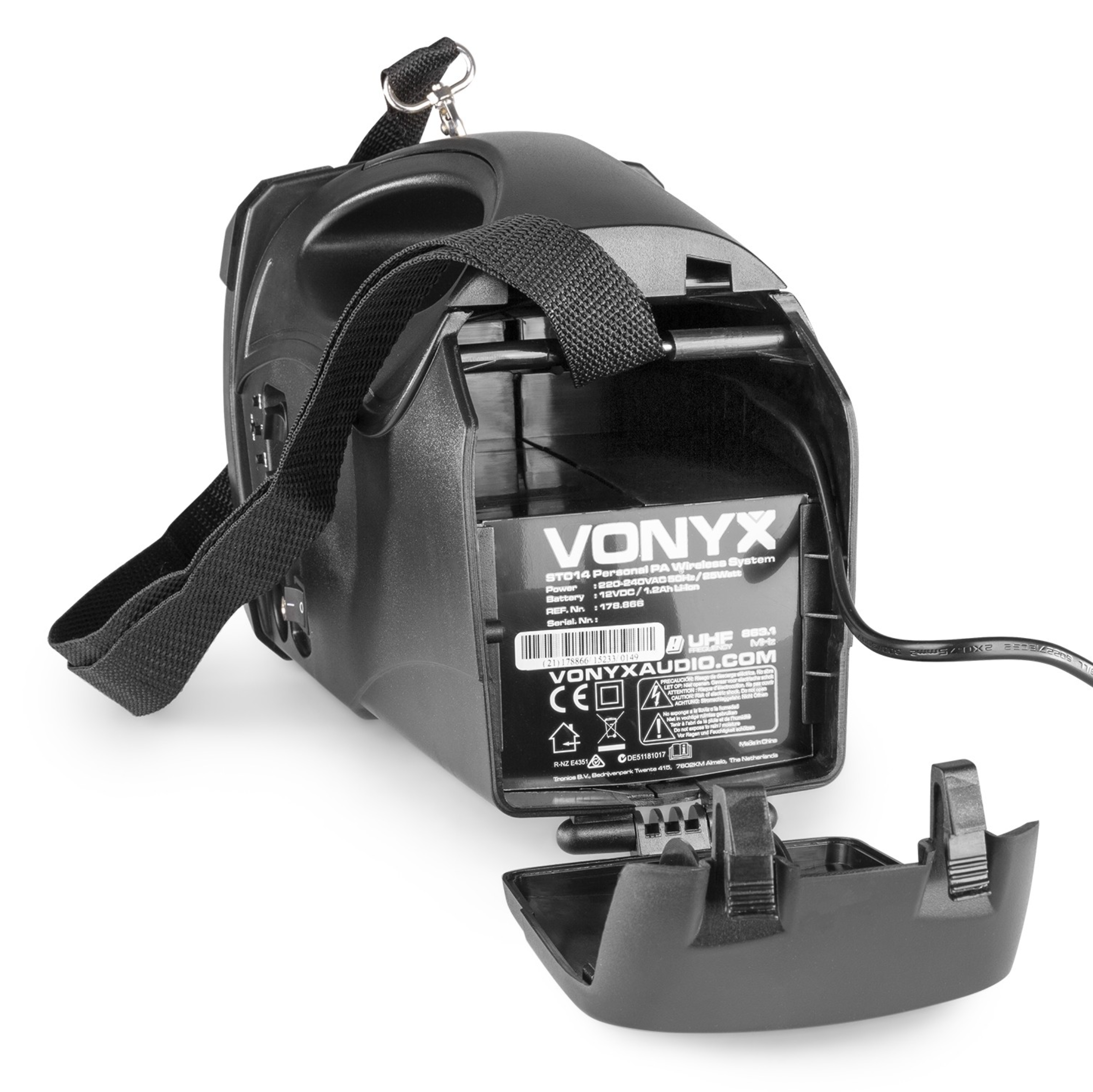 Vonyx ST014 Bærbart PA system med håndholdt mikrofon