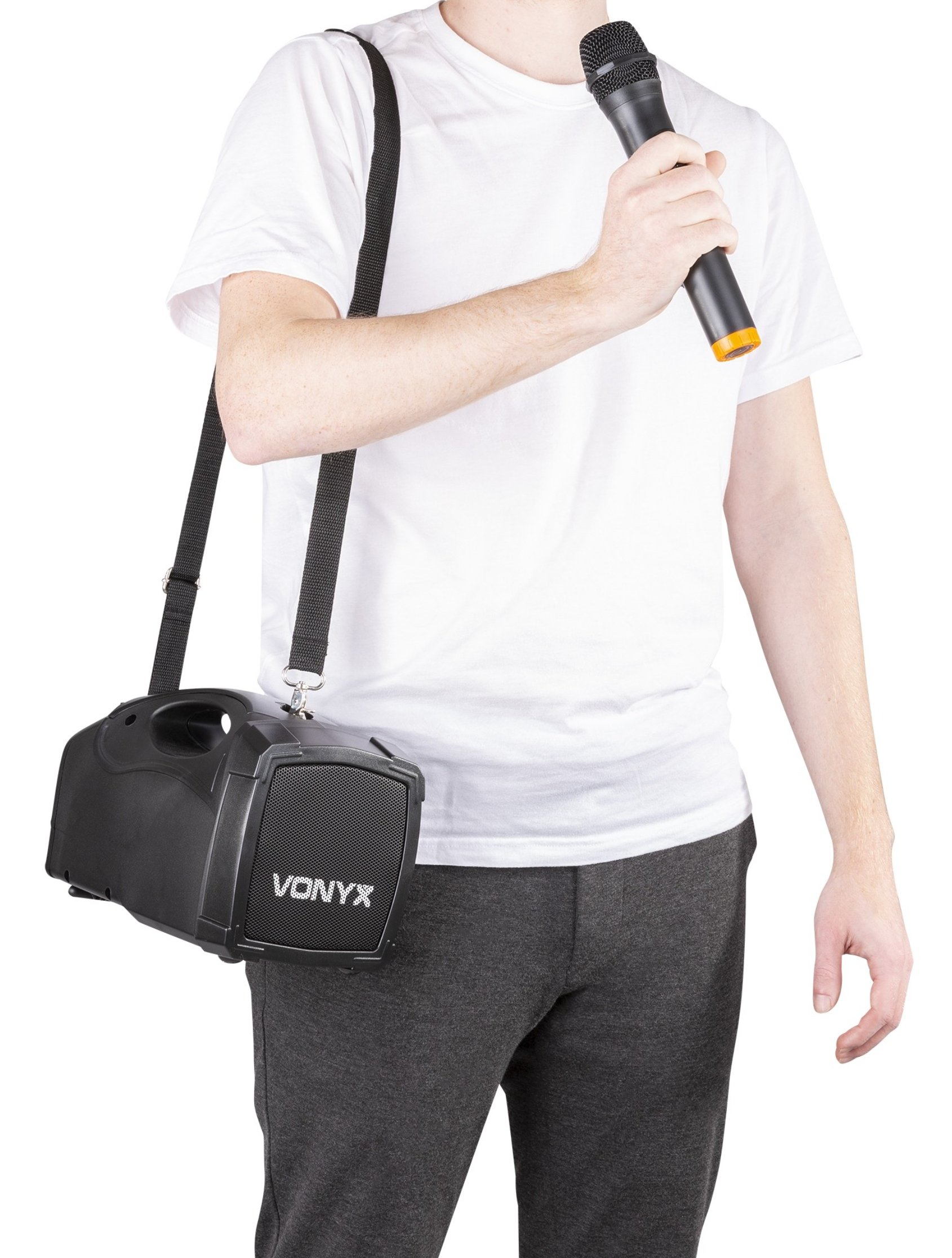 Vonyx ST014 Bærbart PA system med håndholdt mikrofon
