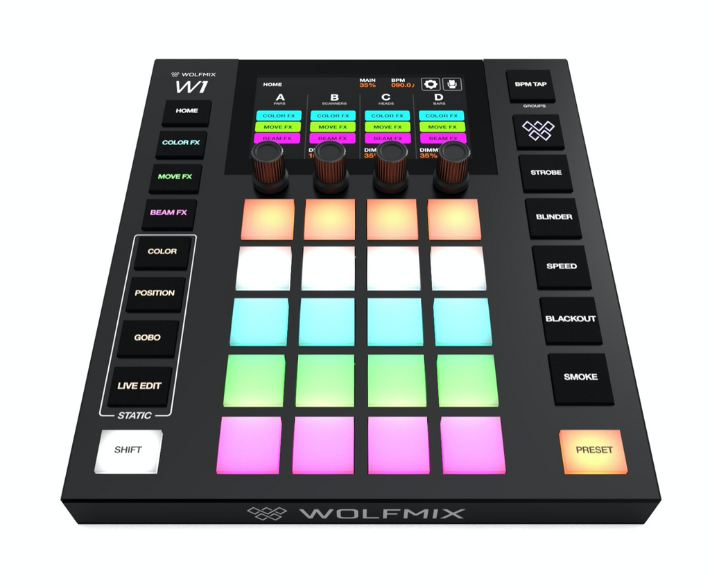 WOLFMIX W1 MK2 DMX LIGHTING CONTROLLER