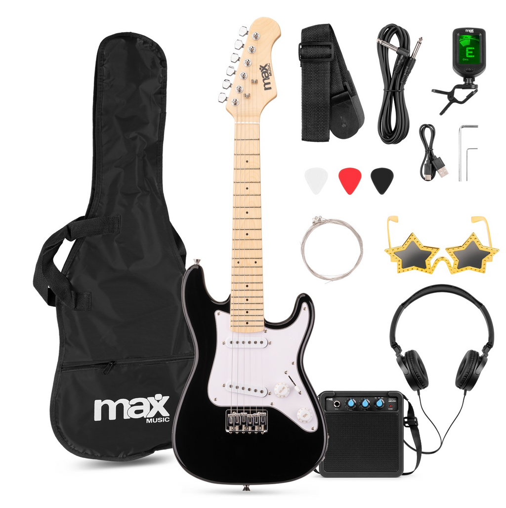 Max GIGKIT El-gitar Pakke JUNIOR Black 1/4