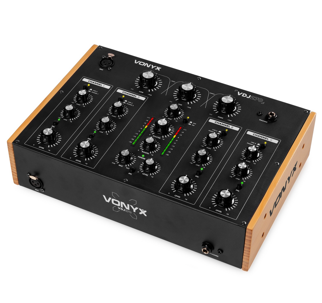 Vonyx VDJ270 4 kanals Rotary Mikser