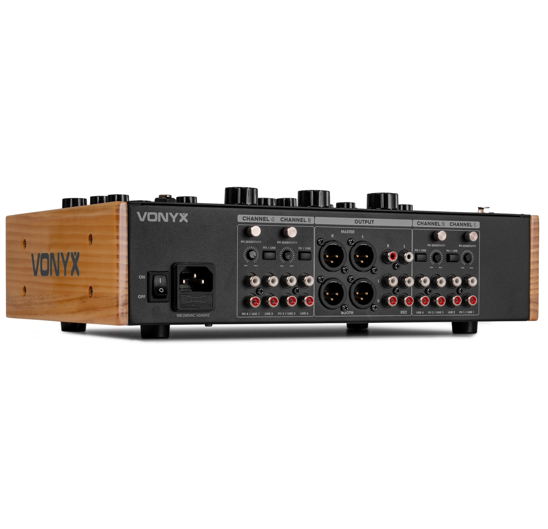 Vonyx VDJ270 4 kanals Rotary Mikser