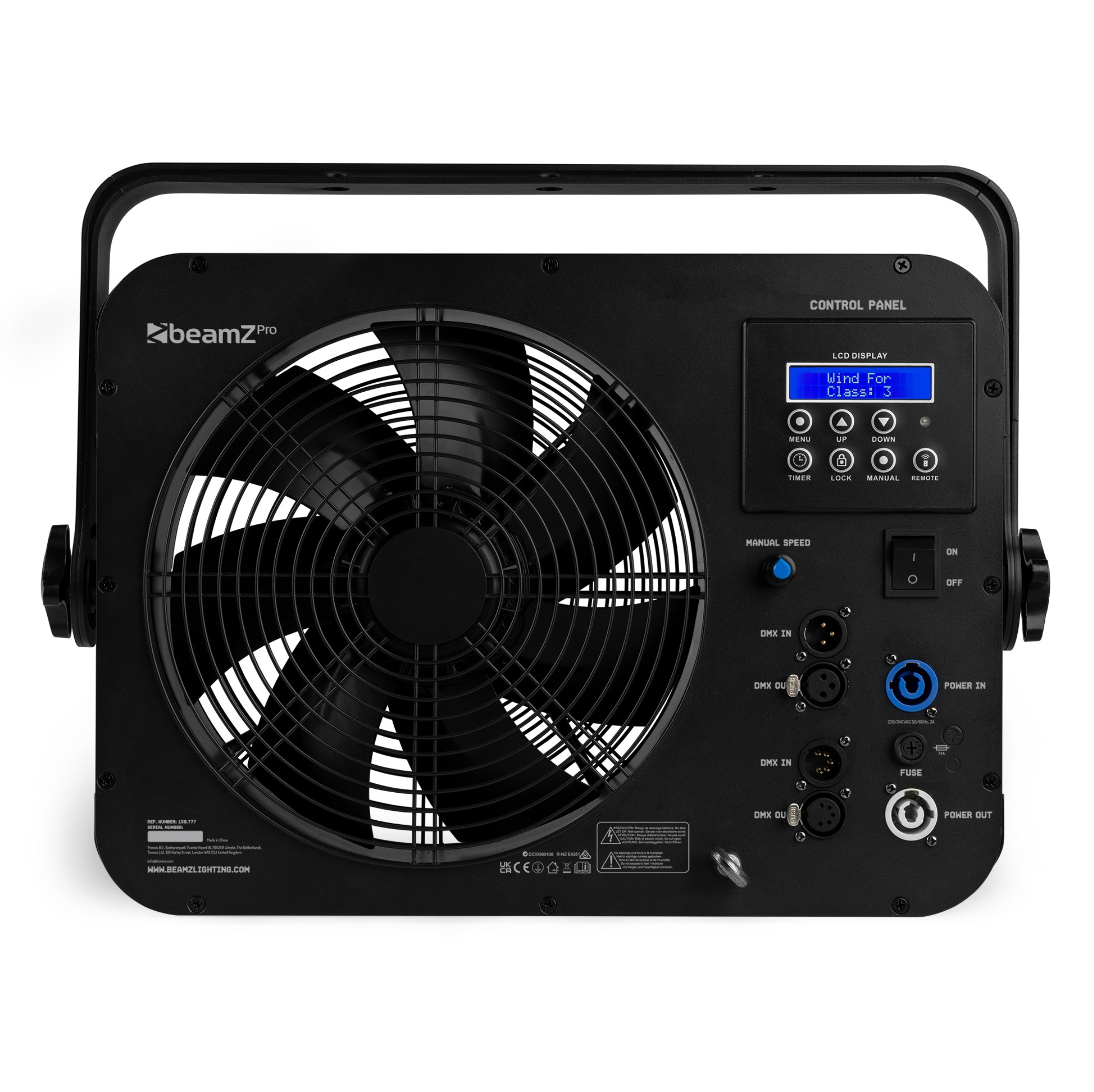 Beamz PRO AF380 Axial Blower DMX