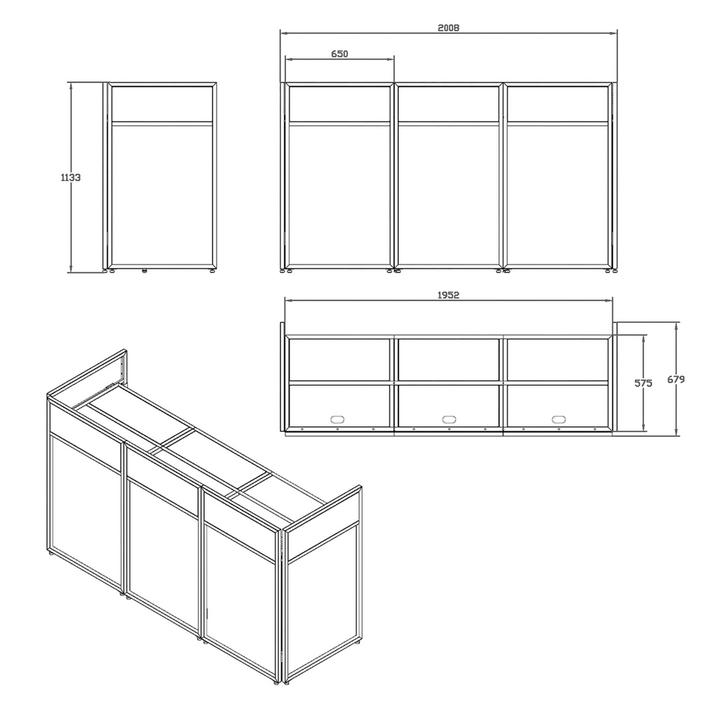 Vonyx DBA200 DJ Bord