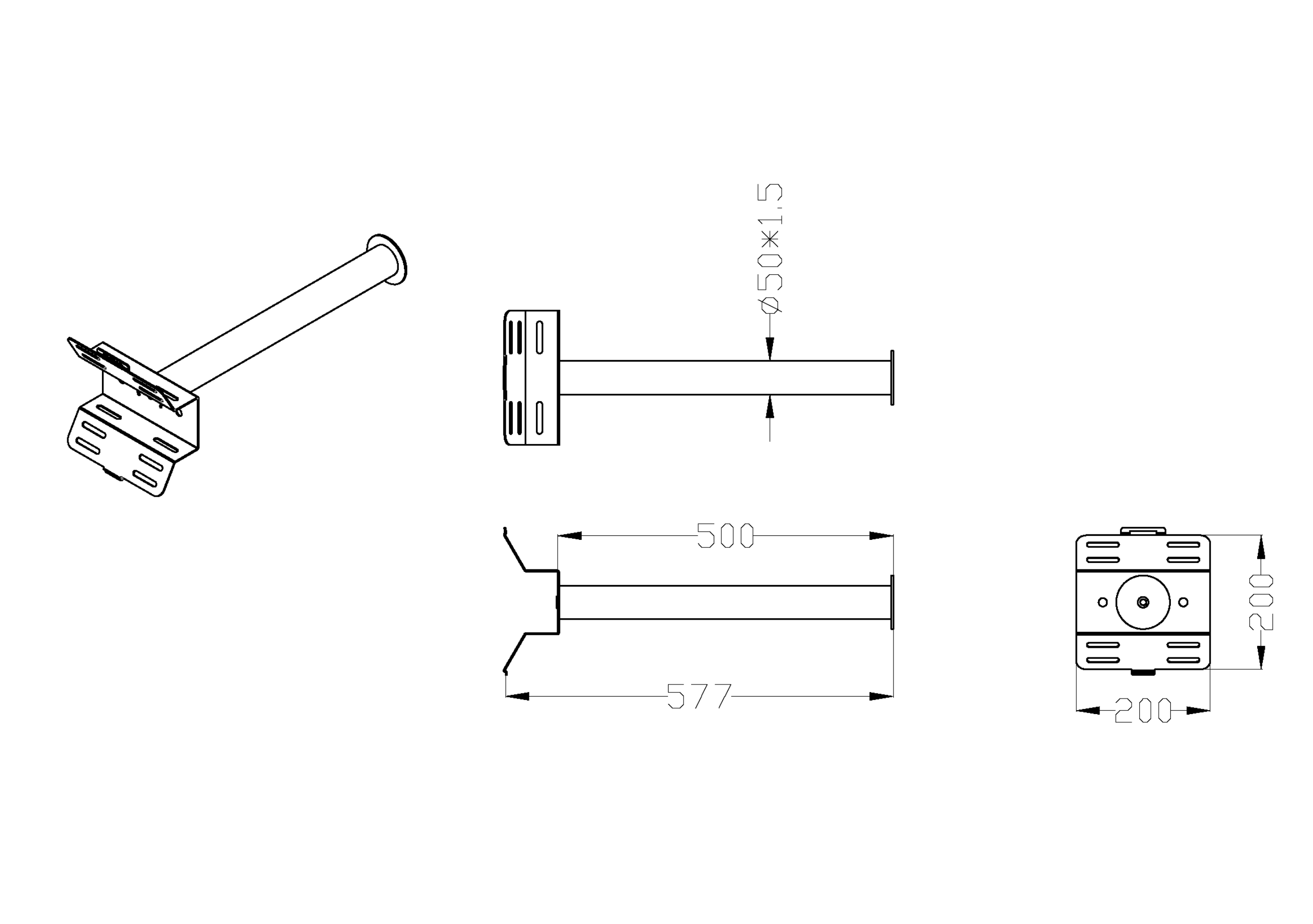 Beamz PRO TLB20 Pole Mounting Bracket