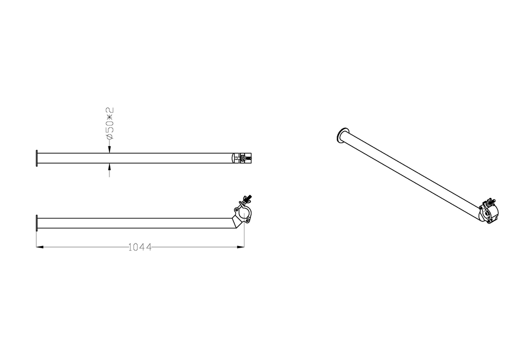 Beamz PRO AC500 Angled Arm Coupler