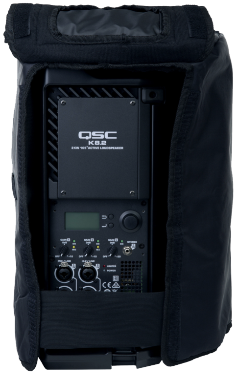 QSC K8 Nylon fabric and mesh outdoor cover