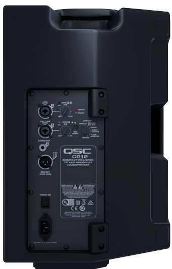 QSC CP12 1000W compact active loudspeaker system 12" woofer